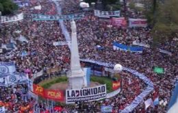 Kicillof said that Sunday's march was “one of the most important marches since the return of democracy.” 