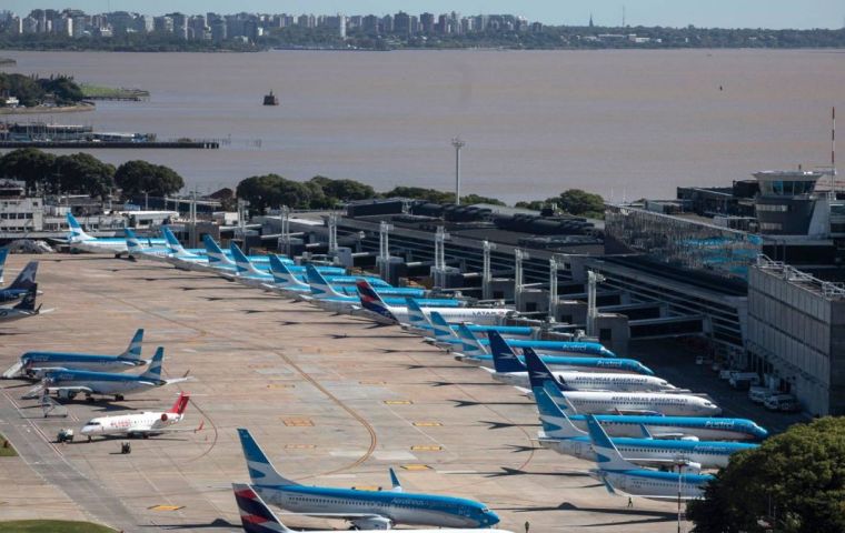 Aeroparque is the second-busiest air terminal in Argentina