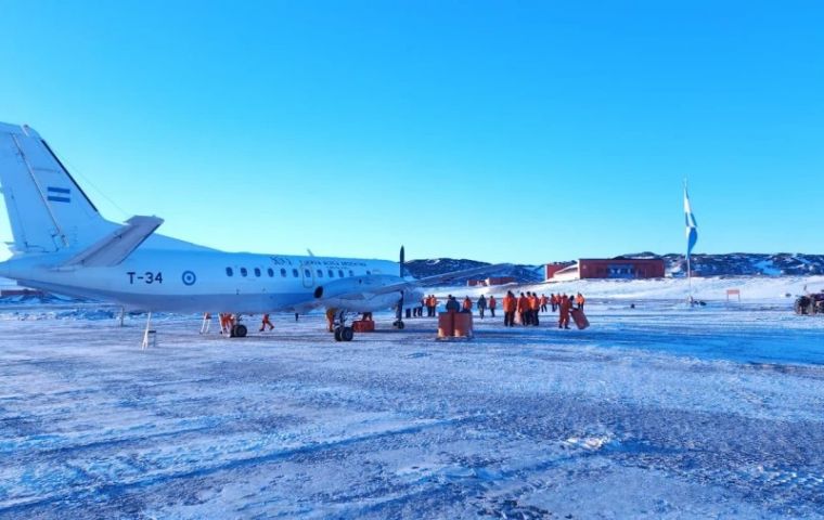 The new landing strip was first tested last June with a Saab 340