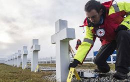 The Argentine military cemetery, close to Darwin, where a team of ICRC experts will be working since the month of August (Pic ICRC).