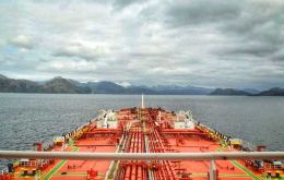 Ships sailing along the Magellan Strait, originally discovered in 1520 and linking the Pacific and Atlantic oceans