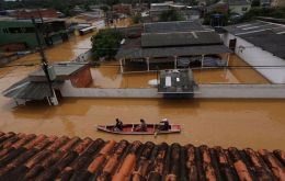 An extratropical cyclone forming in the west of Rio Grande do Sul had been forecast