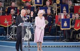 King Charles and Queen Camilla at the UK's national commemorative event for the 80th anniversary of D-Day on Southsea Common in Portsmouth (Picture: PA)