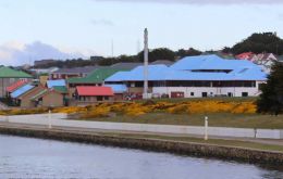 A view of the well equipped King Edward Memorial Hospital in the heart of the City of Stanley  