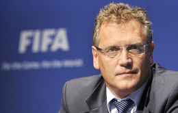 Secretary general Jerome Valcke speaks before the Brazilian congress 