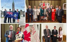 Falklands team with Canadian chapter of Commonwealth Parliamentary Association 