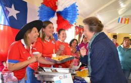 HRH The Princess Royal meeting with members of our Chilean community in 2022