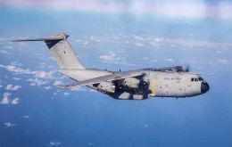 On Thursday 25 July, the BFSAI A-400 Atlas aircraft conducted a search of the disaster area and overnight the Maritime Authority received satellite data reports