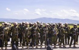 Kenya intends to send a total of 1,000 troops of which the first 400 have arrived at their destination