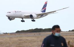 The Punta Arenas international airport from where every Saturday there is a flight to MPA in the Falkland Islands 