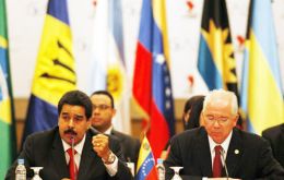 The foreign ministers held a meeting with President Maduro.