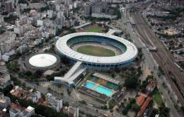 The monumental Maracaná stadium built for the 1959 Cup where Uruguay defeated Brazil in a historic match