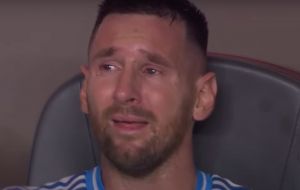 Messi was in tears when he needed to be substituted