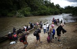 In an effort to manage the migratory flow, Panama has recently installed barbed wire barriers along the Darien Gap