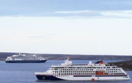 Back to the future, cruise vessels at the port of Stanley 