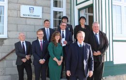 Foreign Secretary Lord Cameron meeting with Members of Legislative Assembly during his recent visit to the Falkland Islands 