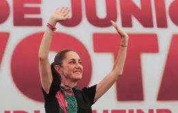 Sheinbaum is to succeed her MoReNa comrade AMLO on Oct. 1 for a 6-year term 