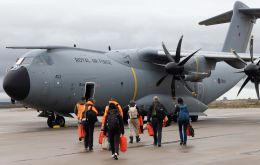 Members of EAC before boarding for Op Coldstare