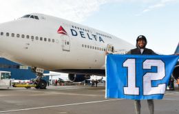 Delta Air Lines marked on Christmas Day the official retreat of the Queen of the Skies with a charter flight of the NFL Seahawks