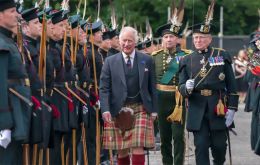 Crowds gathered on Edinburgh's iconic Royal Mile street to see the Royal Procession.