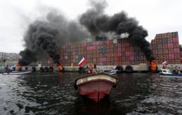 Protesters could have caused a major crisis in the port of Valparaíso