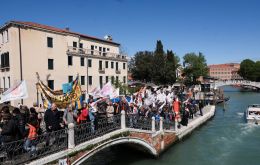 On average some 80,000 holidaymakers stream into Venice every day, most of whom only spend a few hours before returning